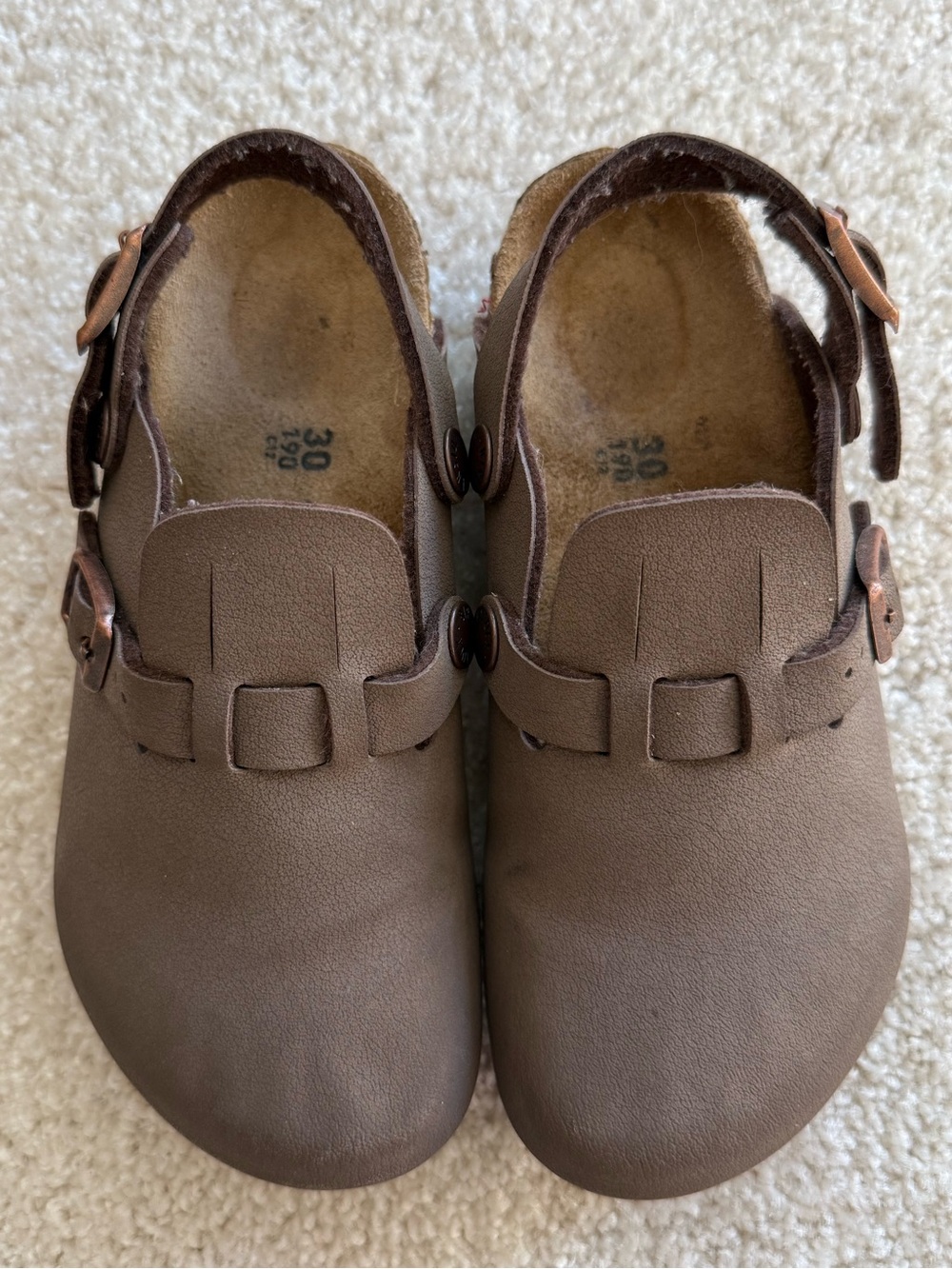 Birkenstock Kids’ Kay Convertible Buckle Clog Brown Size 30 (12-12.5)
